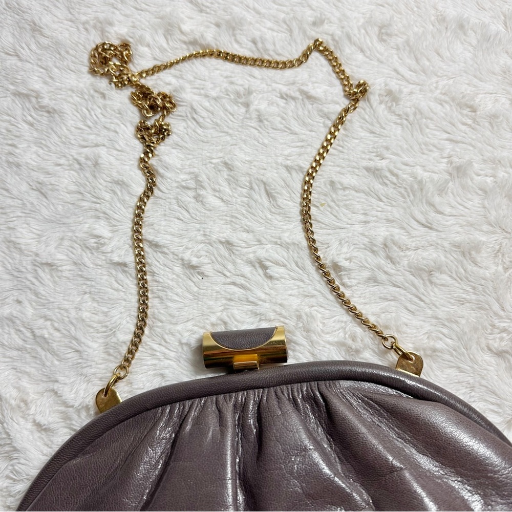 Vintage Bellido Susan Gail Leather Purple Clutch Purse - Picture 5 of 9